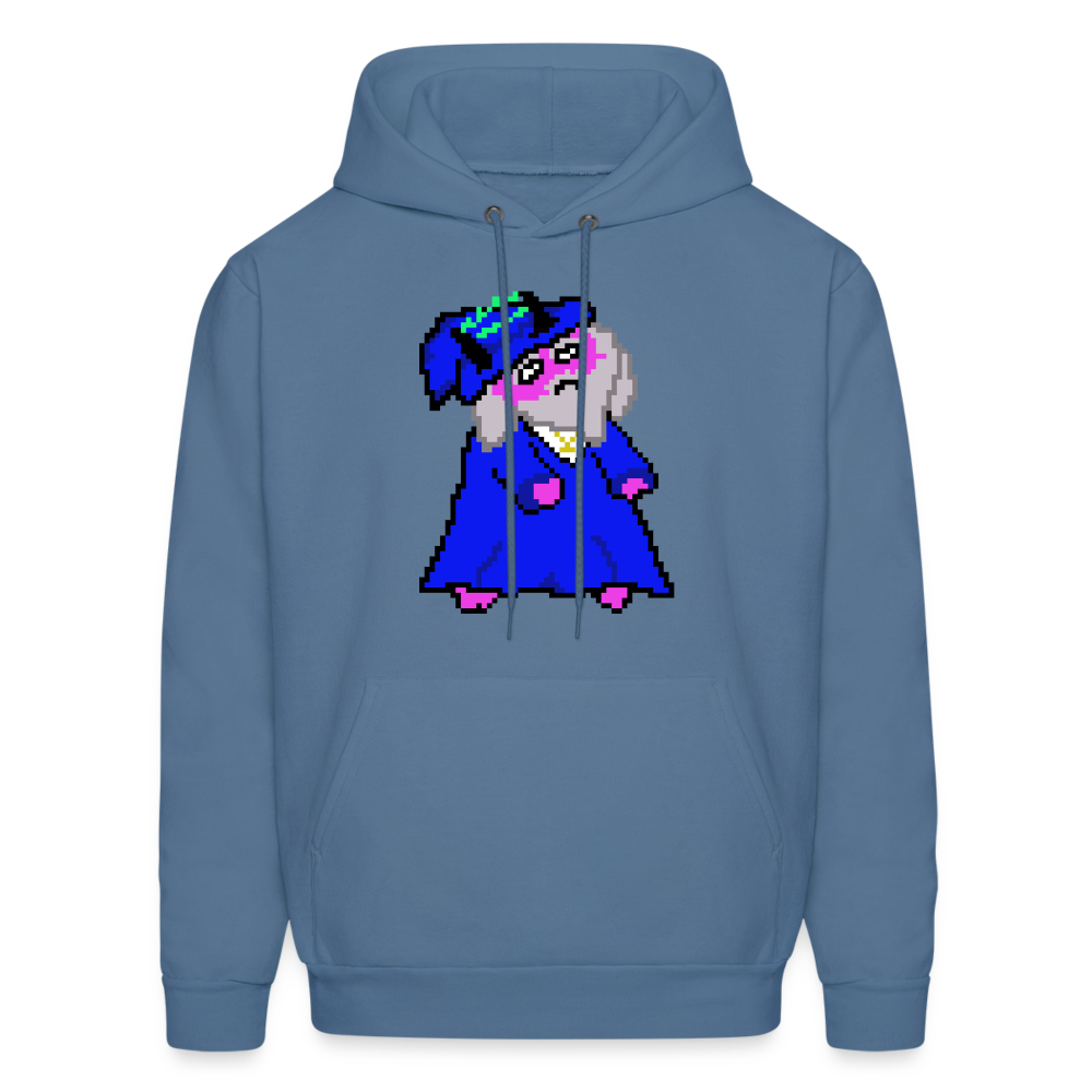 Men's Hoodie - Incantation - denim blue